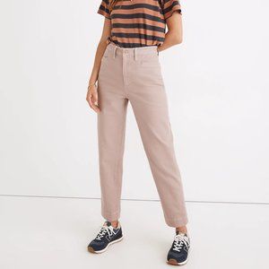 Madewell Slim Emmett Tapered Pants in Vintage Petal